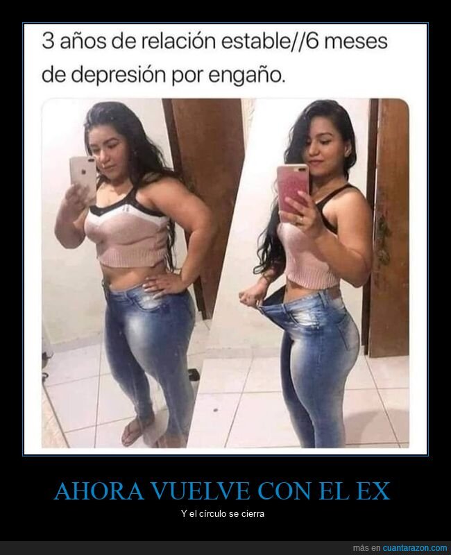 antes,depresión,después,engaño,relación