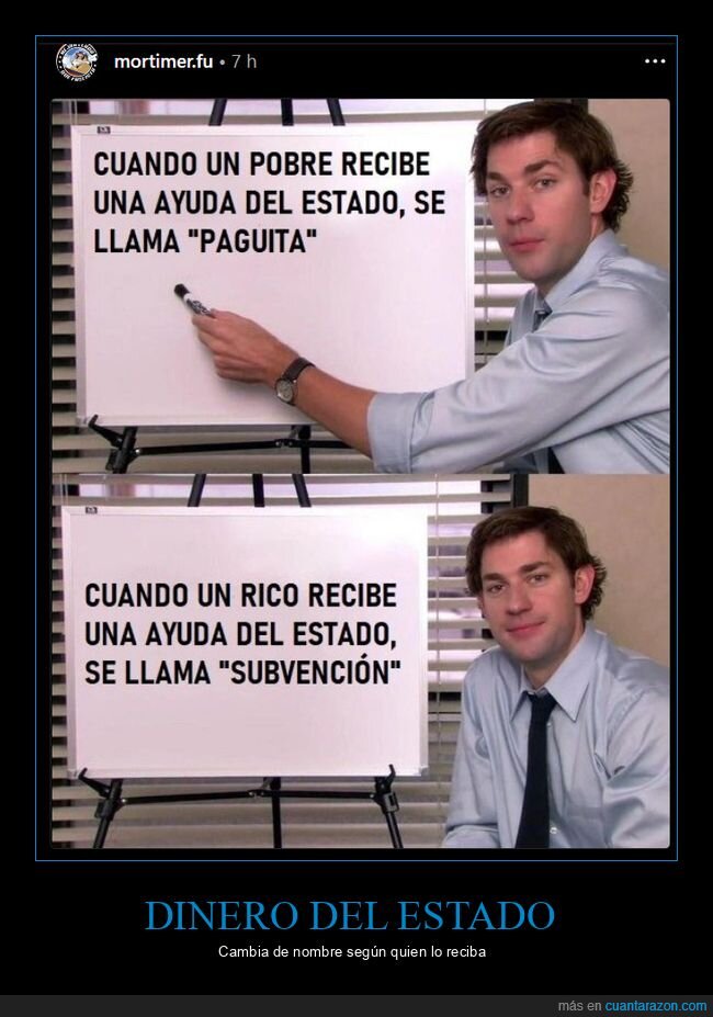 dinero,estado,paguita,subvención,pobres,ricos