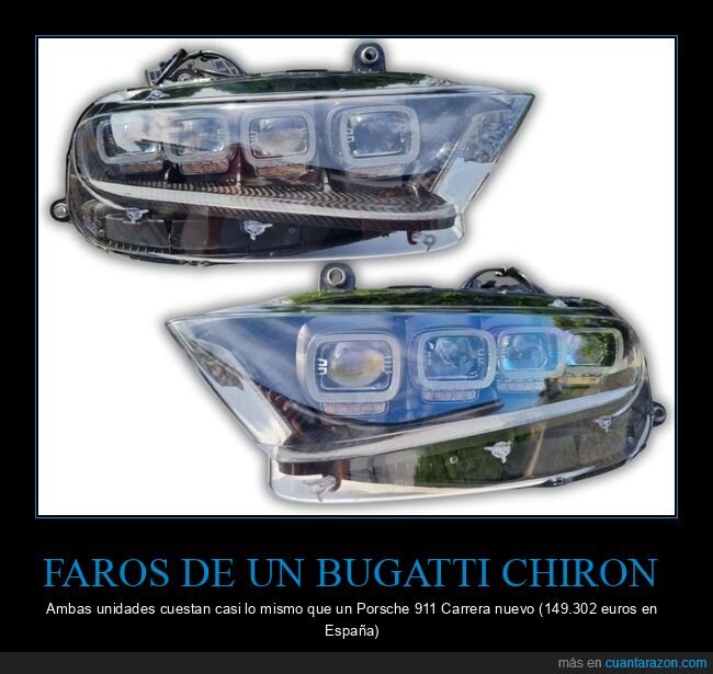 faros,bugatti,precio