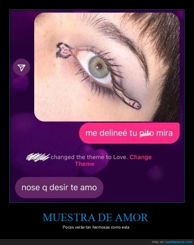 amor,eyeliner