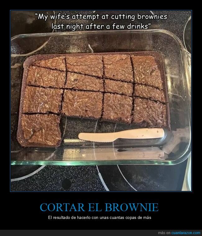 brownie,cortar,fails