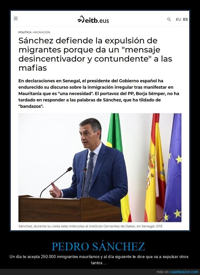 pedro sánchez,expulsión,migrantes