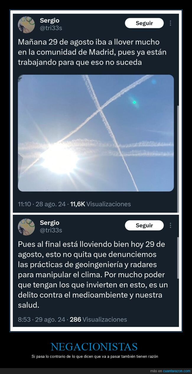 chemtrails,fails,llover,negacionistas