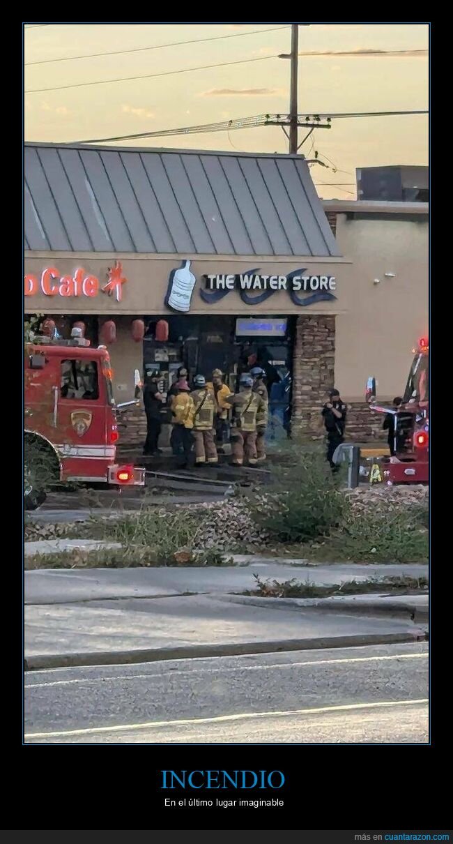 incendio,tienda,agua