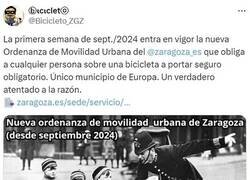 Enlace a Los ciclistas tendrán que estar asegurados en Zaragoza