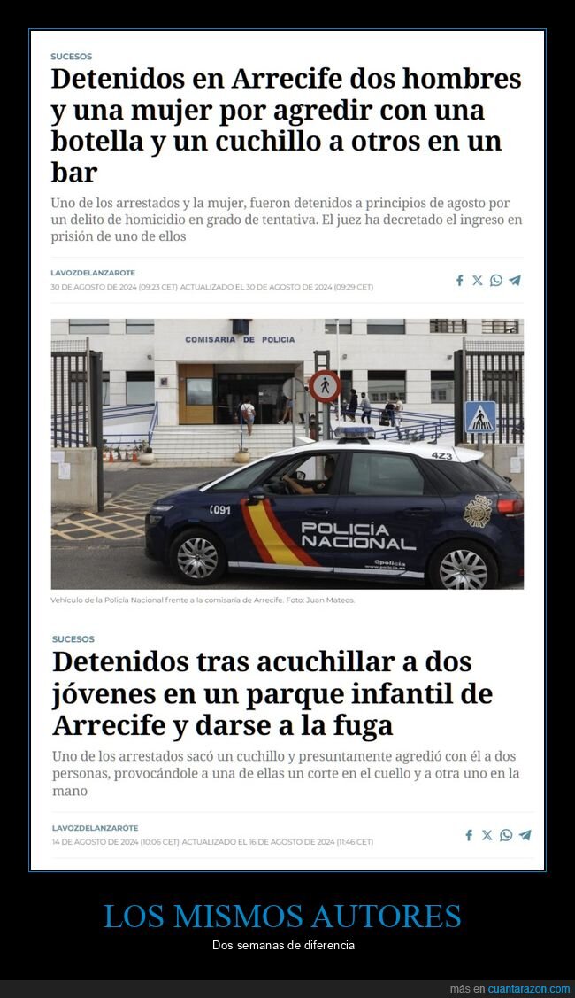 detenidos,agredir