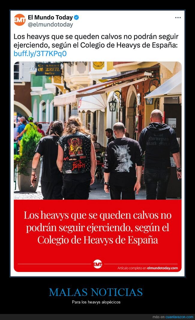 calvos,ejercer,el mundo today,heavys