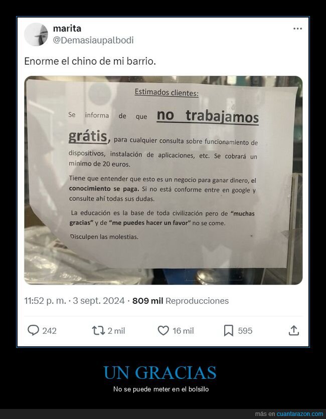 Mejor cartel de ayer