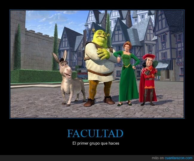 facultad,grupo,shrek