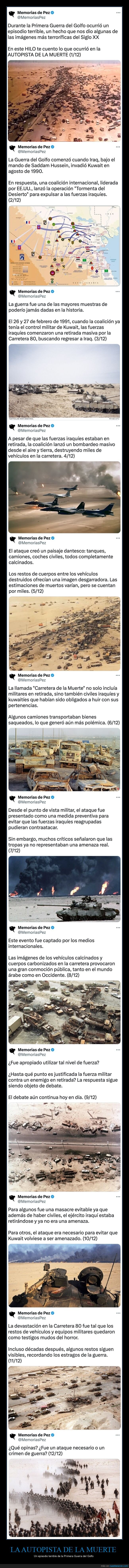 guerra del golfo,autopista de la muerte