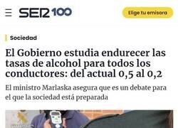 Enlace a Se estudia endurecer la tasa de alcohol para conducir