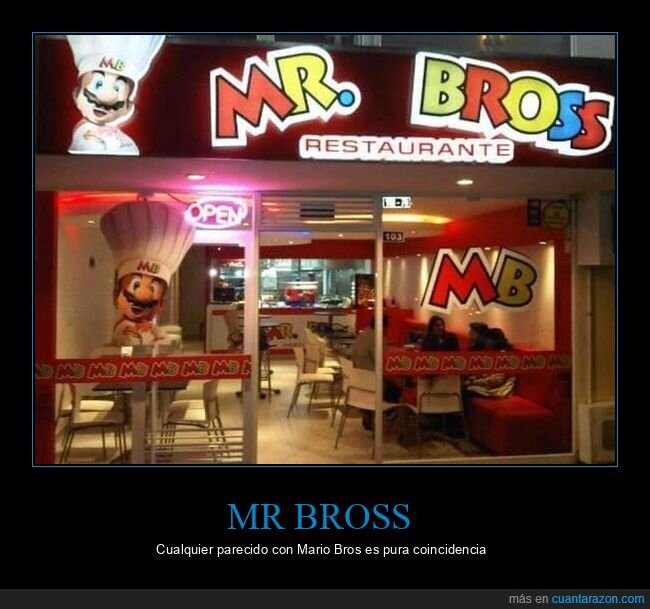 mr bross,mario,restaurante