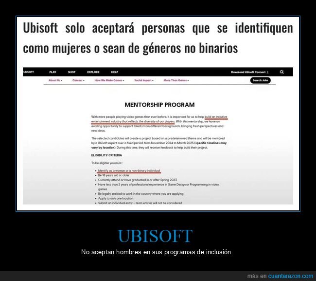 ubisoft,aceptar,mujeres,géneros no binarios