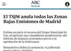 Enlace a Se acabaron las zonas de bajas emisiones en Madrid