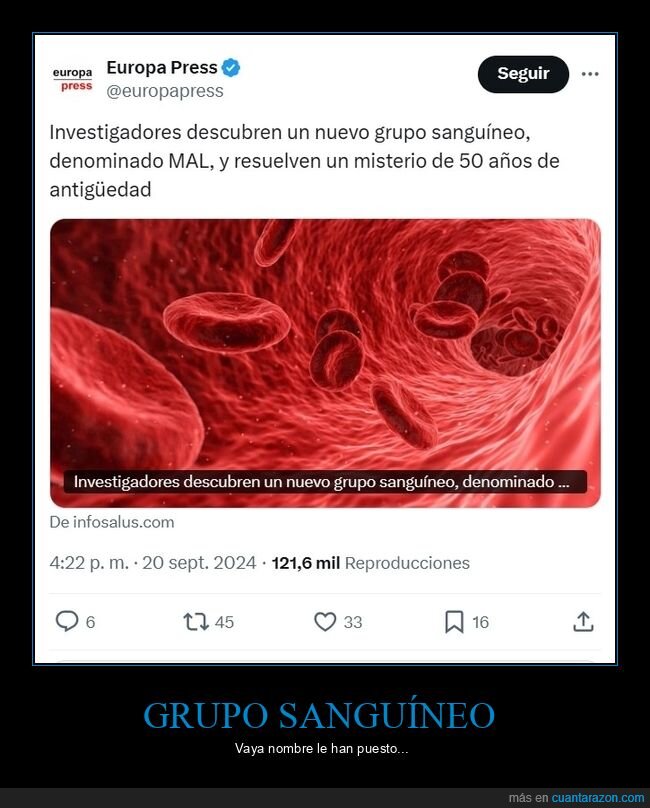 grupo sanguíneo,mal