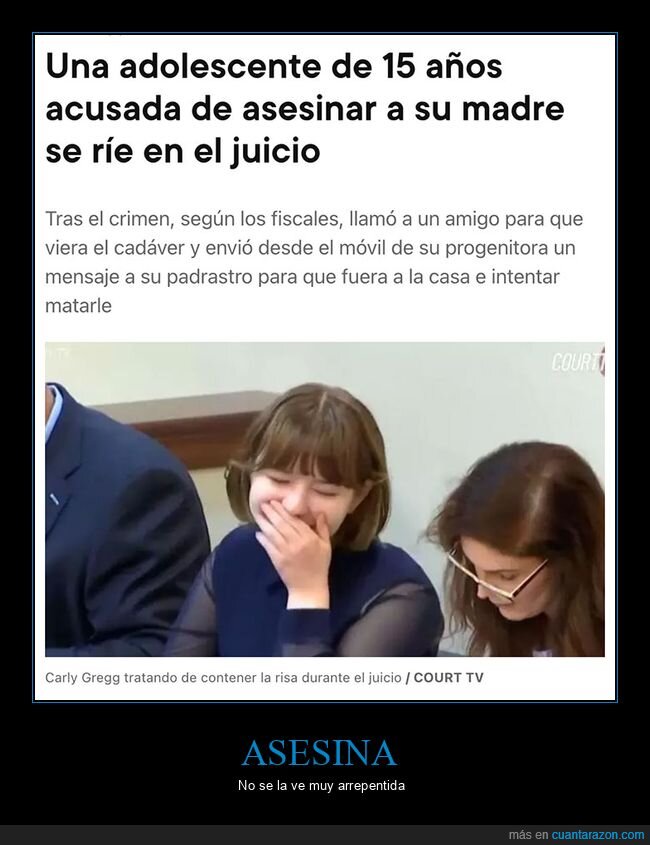 juicio,madre,matar,risa