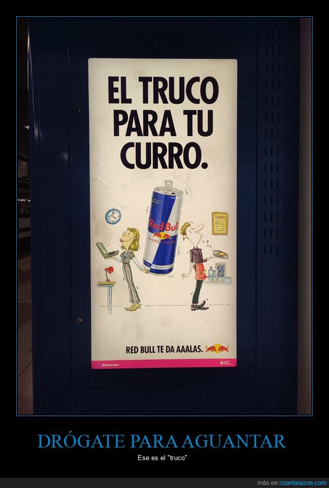 anuncios,red bull,trabajo,truco