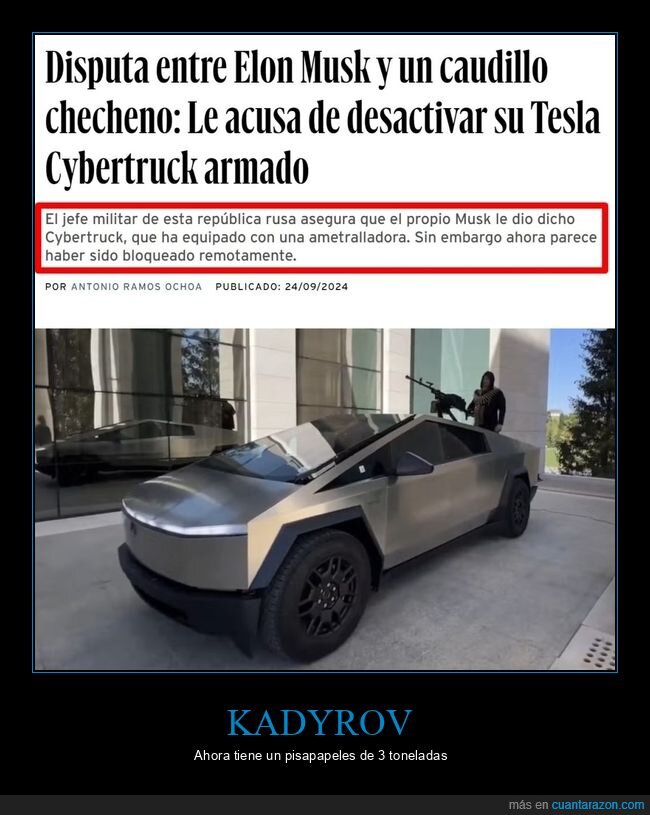 kadyrov,cybertruck,desactivar,elon musk