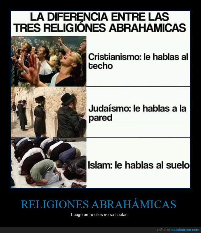 cristianismo,diferencias,islam,judaísmo,religiones