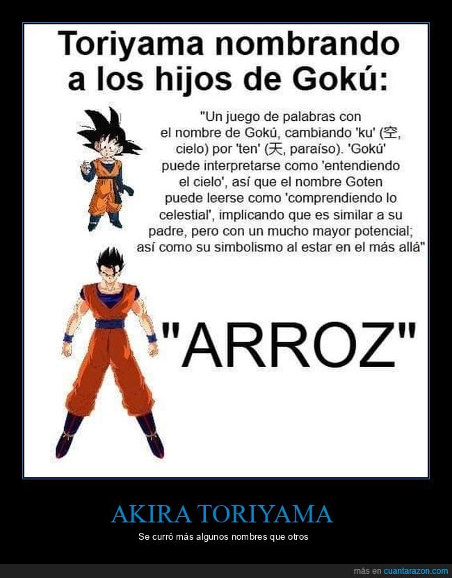 akira toriyama,goku,hijos,goten,gohan,dragon ball