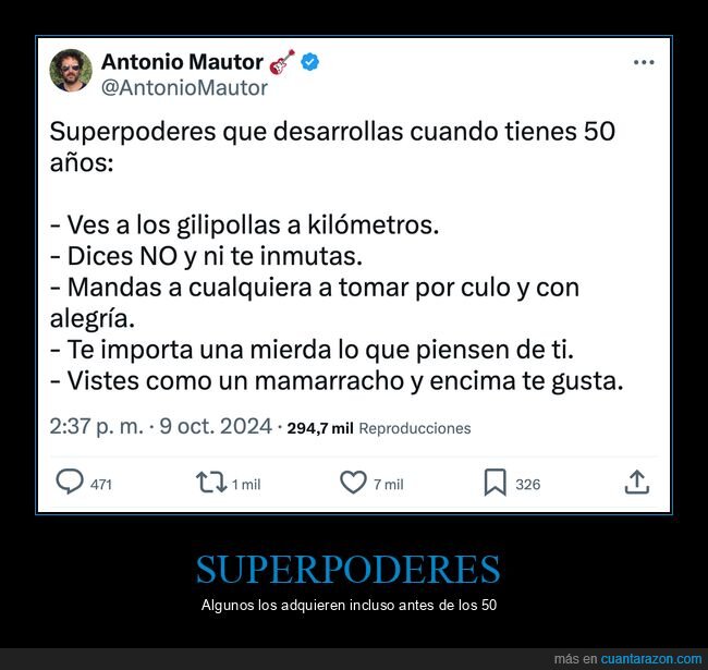 50 años,superpoderes