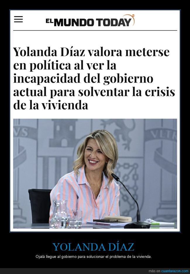 yolanda díaz,políticos,vivienda