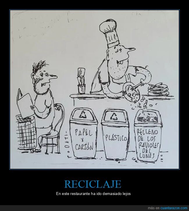 reciclaje,comida