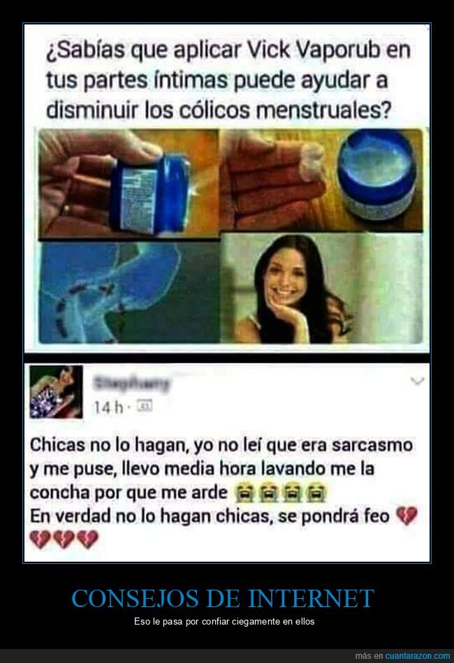 cólicos,regla,vicks vaporub