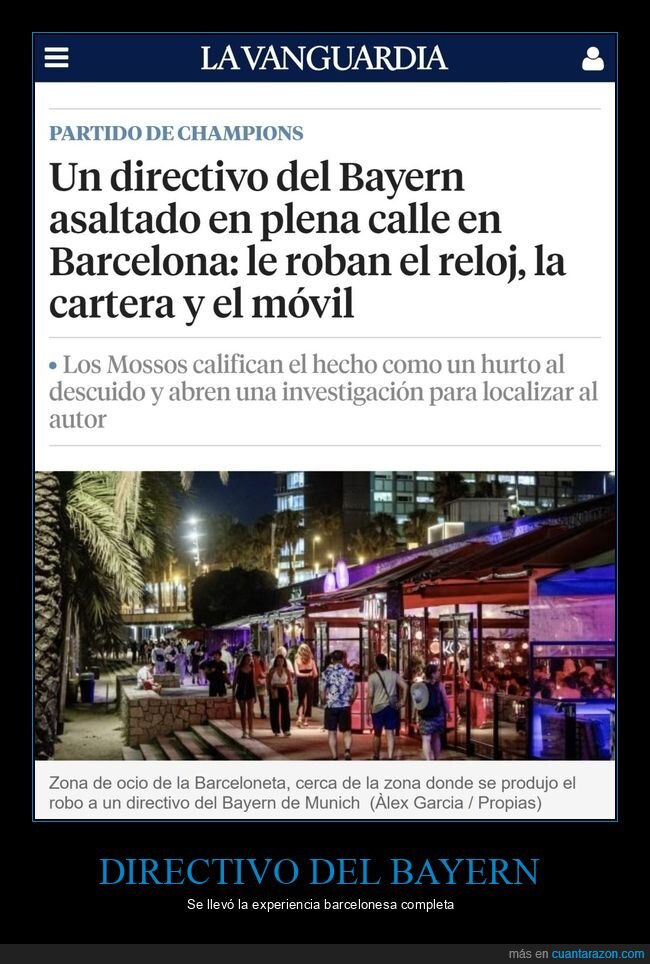 bayern,directivo,atraco,barcelona