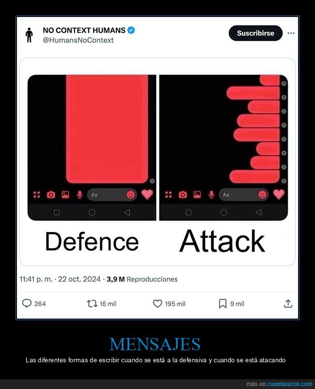 ataque,defensa,mensajes