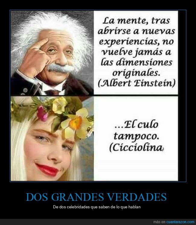 abrirse,cicciolina,dimensiones,einstein,mente