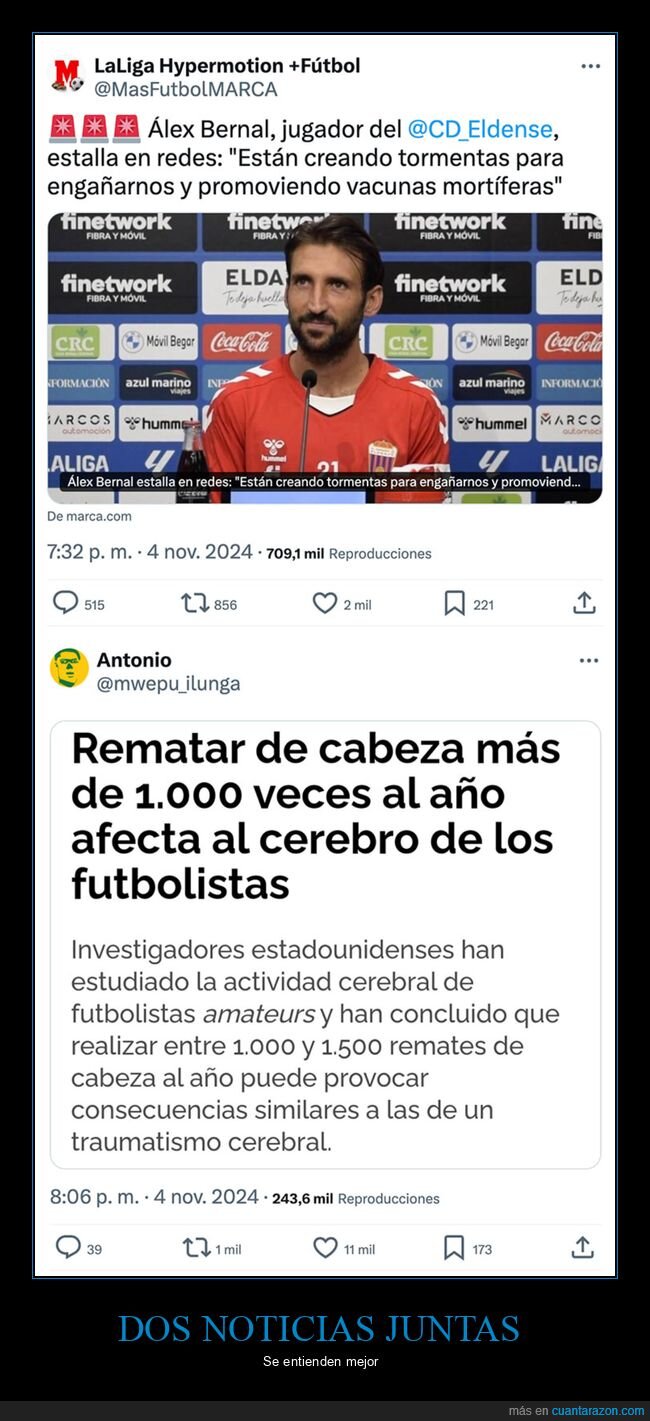 alex bernal,cerebro,conspiranoicos,futbolistas,negacionistas