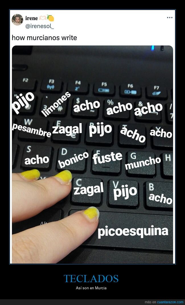 escribir,murcianos,teclado