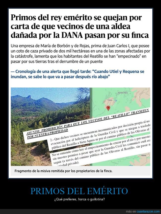 dana,finca,juan carlos i,marqueses,primos,vecinos