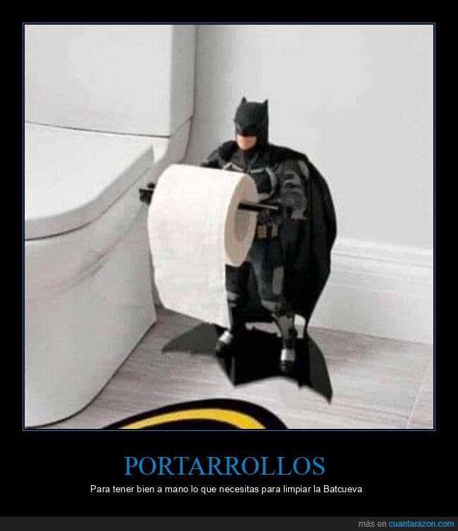 papel higiénico,portarrollos,batman