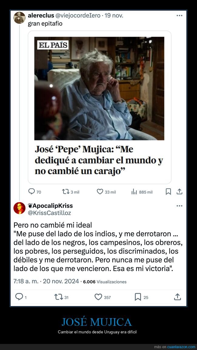 josé mujica,cambiar,mundo