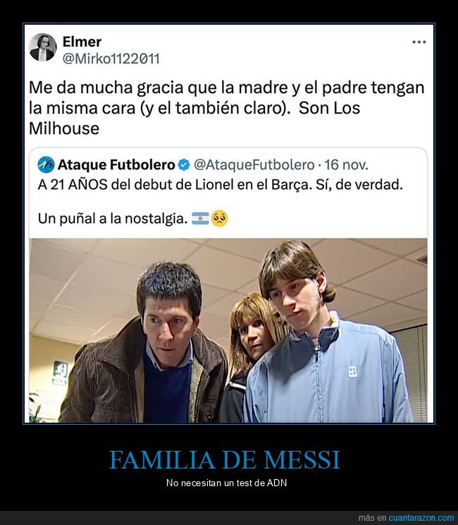 messi,padres,parecidos