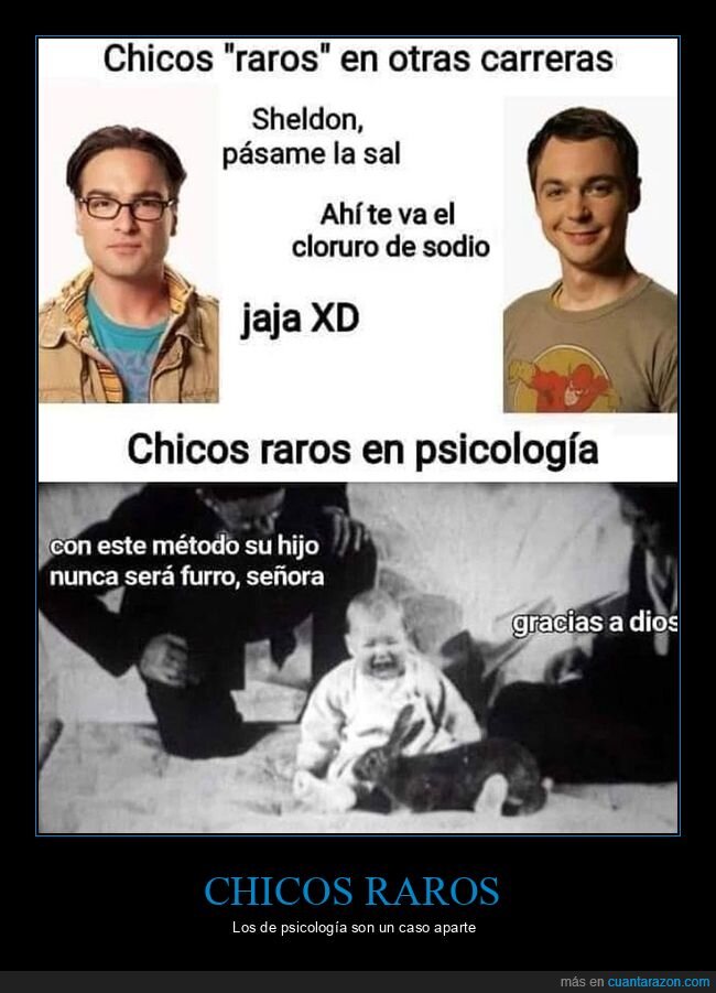 carreras,furro,hijo,psicología,raros