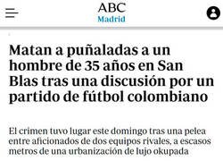 Enlace a Morir por una discusión de fútbol...