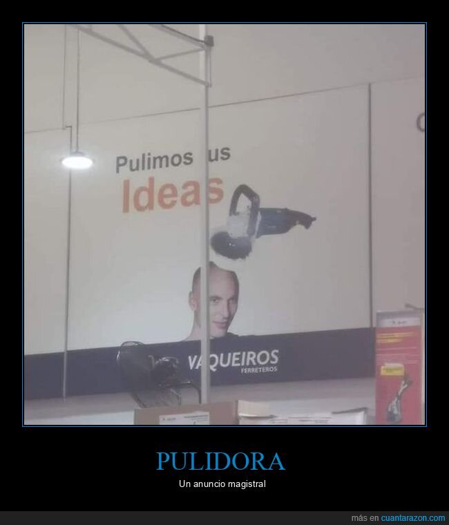 anuncios,calvo,ideas,pulidora,pulir