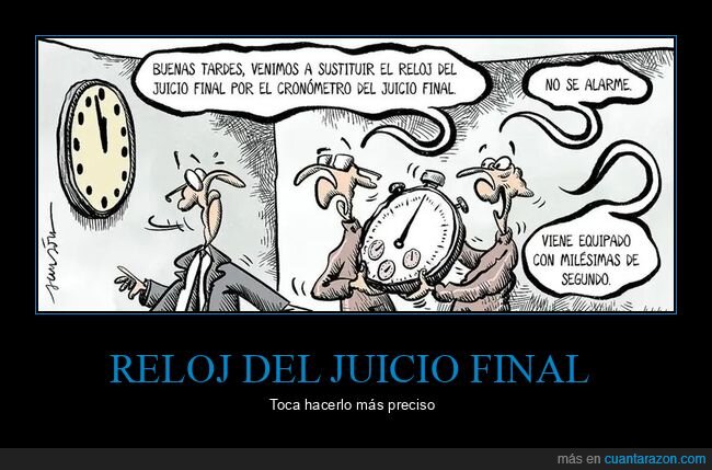 reloj del juicio final,cronómetro