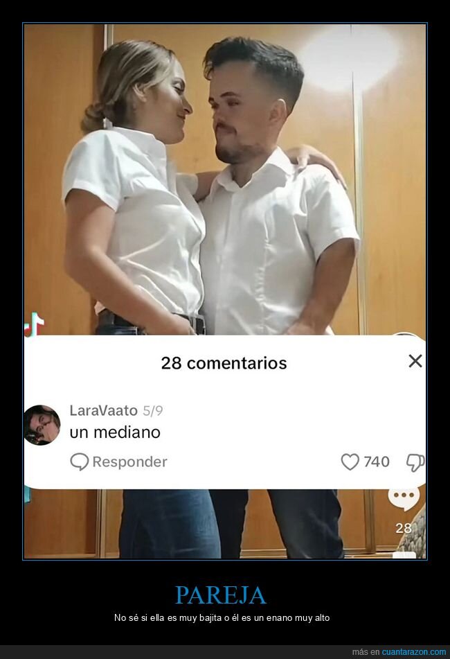 enano,estatura,mediano,pareja