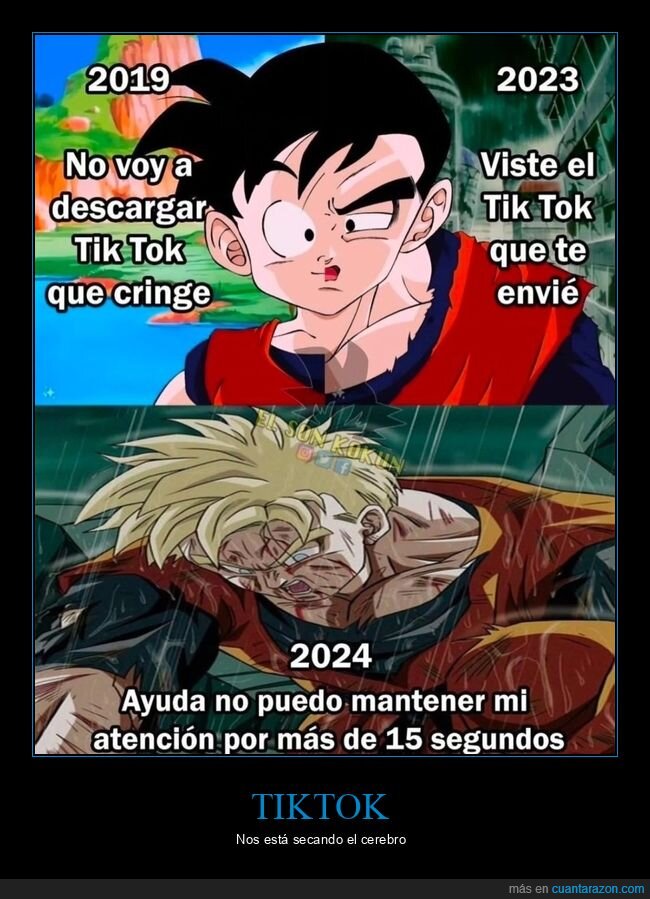 tiktok,antes,ahora,atención