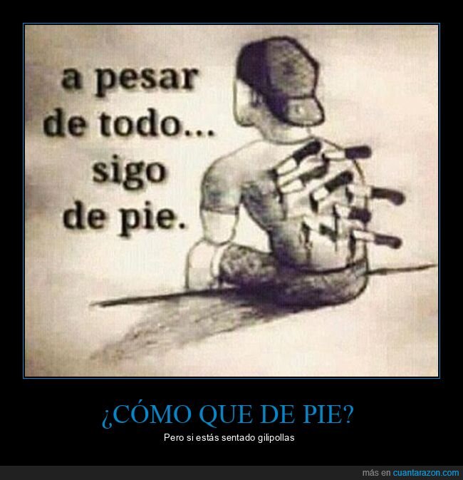 de pie,sentado