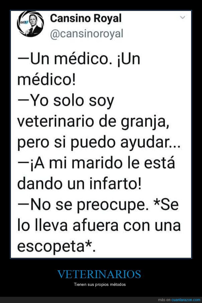 médico,veterinario,escopeta