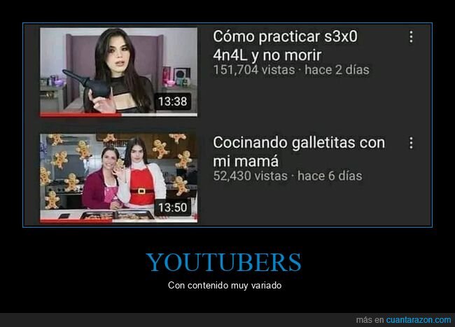 cocinando,galletas,madre,youtuber