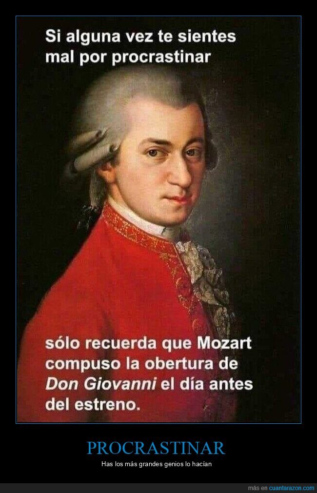 mozart,procrastinar,don giovanni