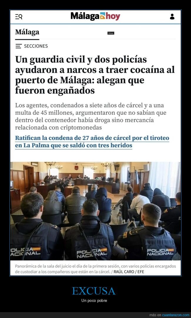 policía,guardia civil,ayudar,narcos,engañados