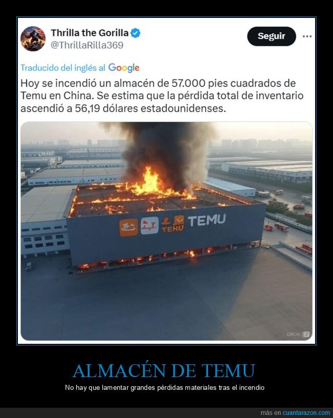 almacén,temu,incendio