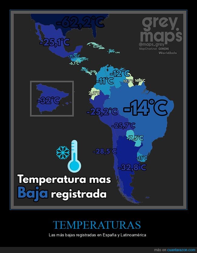 bajas,frío,mapas,países,temperaturas